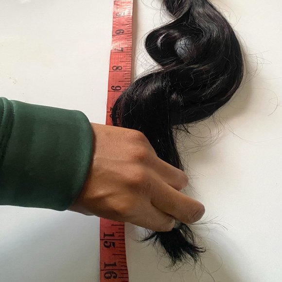 16-inch Human Hair, 1 bundle, Black, 1B, natural black - Picture 2 of 2